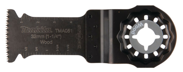 Multitool ristilõikamise saetera 32mm TMA051; HCS, starlock, puidule , 25tk – Makita