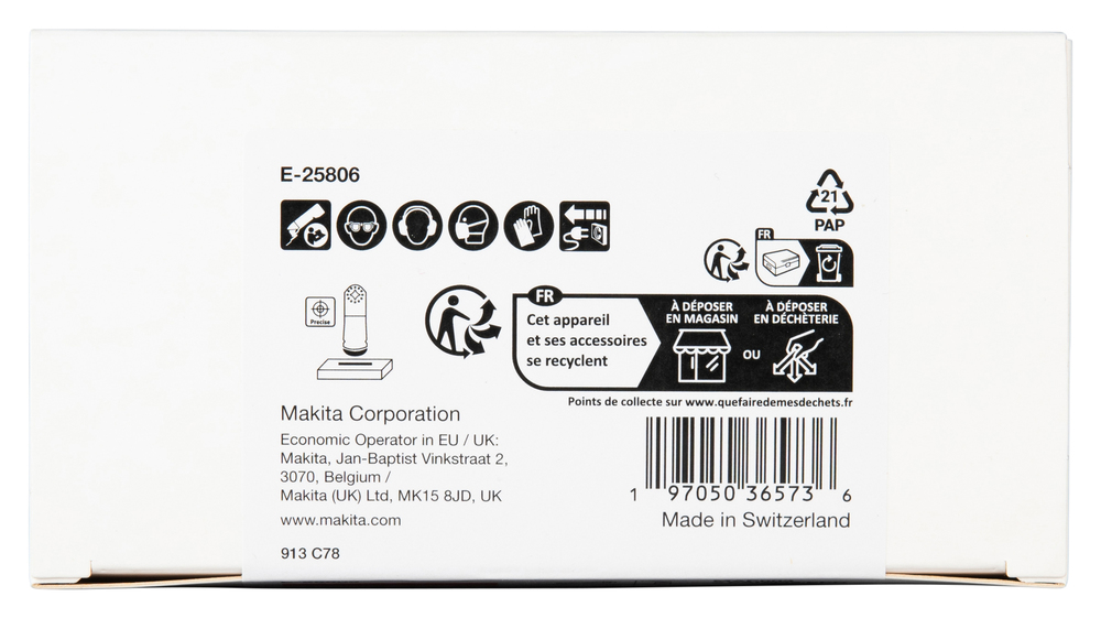 Multitool ristilõikamise saetera 32mm, 18TPI MAP003; HCS, starlock PLUS, puidule, 25tk – Makita