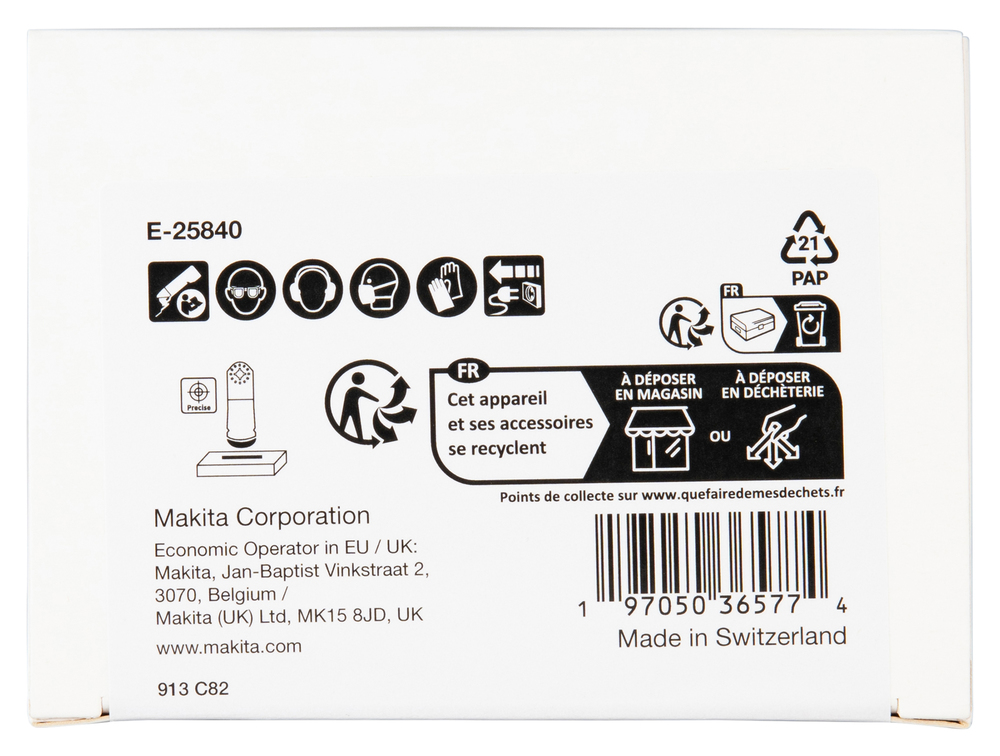 Multitool ristilõikamise saetera 65mm TMA056; HCS, starlock, puidule , 25tk – Makita