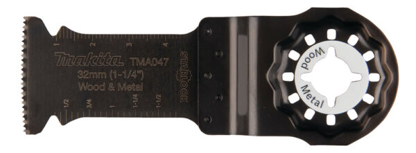 Multitool ristilõikamise saetera 32mm TMA047; BIM, starlock, puidule ja metallile , 25tk – Makita