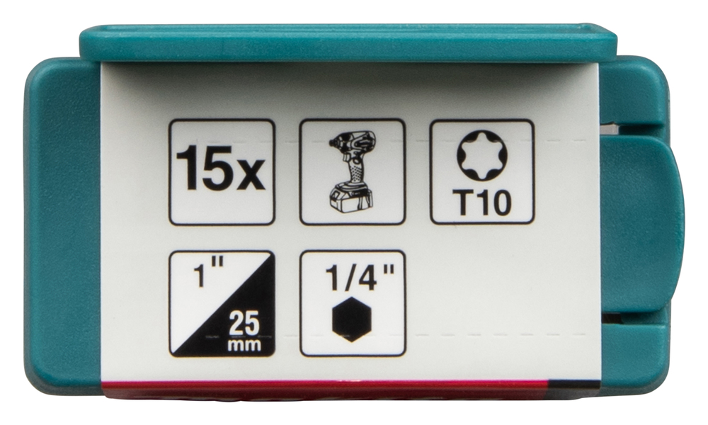 Torsion otsakud C-tüüp Impact PREMIER T10x25mm 15tk. – Makita