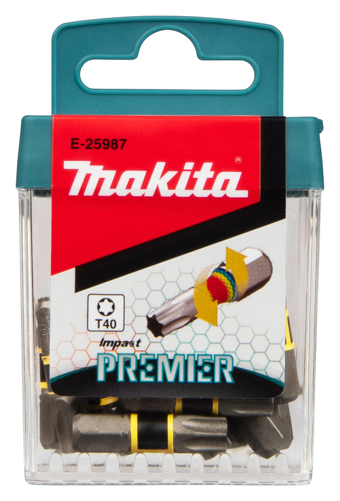Torsion otsakud C-tüüp Impact PREMIER T40x25mm 15tk. – Makita