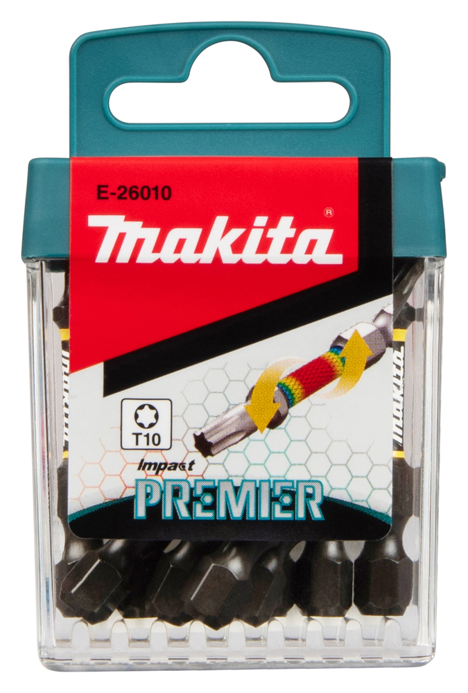 Torsion otsakud E-tüüp Impact PREMIER T10x50mm 10tk. – Makita