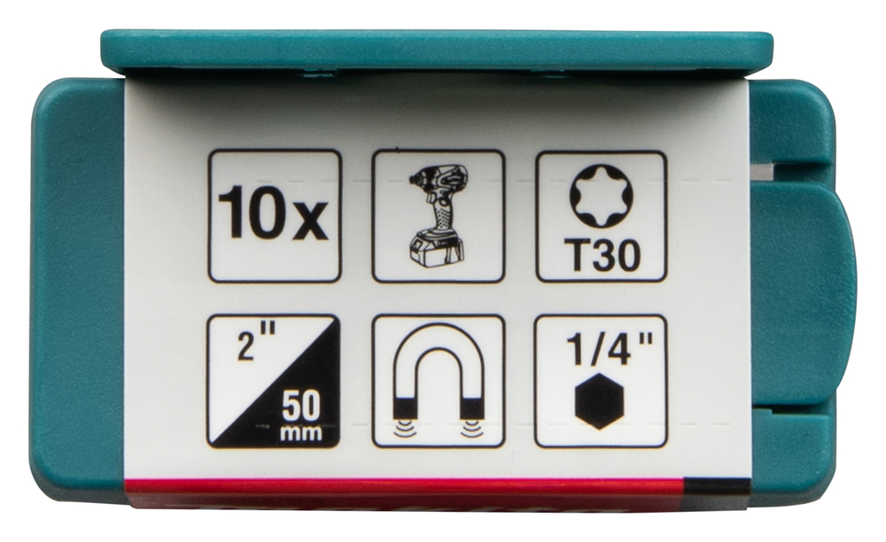 Torsion otsakud E-tüüp Impact PREMIER T30x50mm 10tk. – Makita