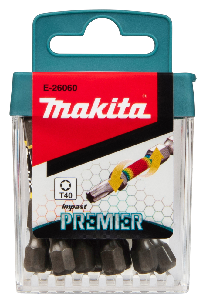 Torsion otsakud E-tüüp Impact PREMIER T40x50mm 10tk. – Makita