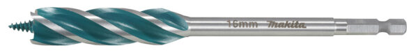 Puidupuur 4 lõikeservaga, 16x165mm, 1/4” HEX varrega – Makita