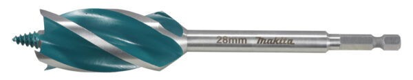 Puidupuur 4 lõikeservaga, 28x165mm, 1/4” HEX varrega – Makita