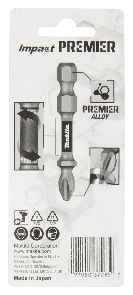 Torsion otsakud E-tüüp Impact PREMIER H3.0x50mm 2tk. – Makita