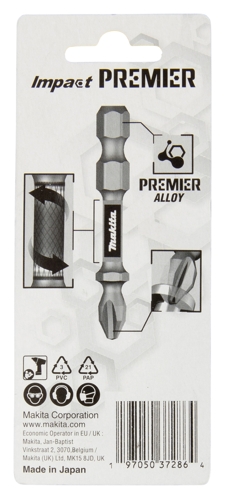 Torsion otsakud E-tüüp Impact PREMIER H4.0x50mm 2tk. – Makita