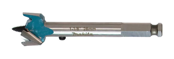 Isepuuriv puidupuur 2 lõikeservaga, 28 mm, 7/16” HEX varrega – Makita
