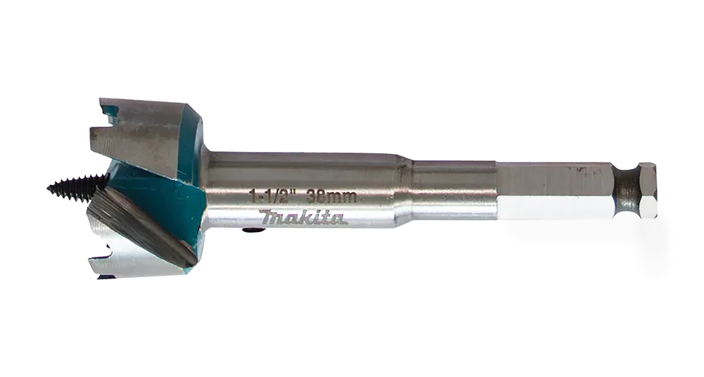 Isepuuriv puidupuur 2 lõikeservaga, 38 mm, 7/16” HEX varrega – Makita