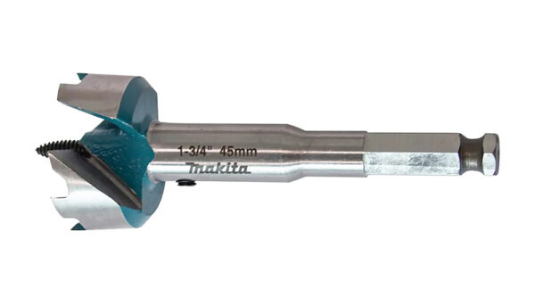 Isepuuriv puidupuur 2 lõikeservaga, 45 mm, 7/16” HEX varrega – Makita