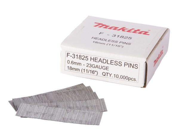 Pin naelad 0,6x18mm, 23ga, teras, 10.000 tk. – Makita