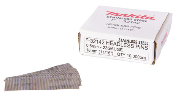 Pin naelad 0,6x18mm, 23ga, RST, 10.000 tk. – Makita