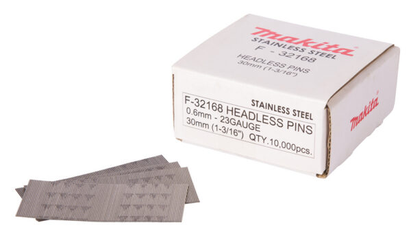 Pin naelad 0,6x30mm, 23ga, RST, 10.000 tk. – Makita