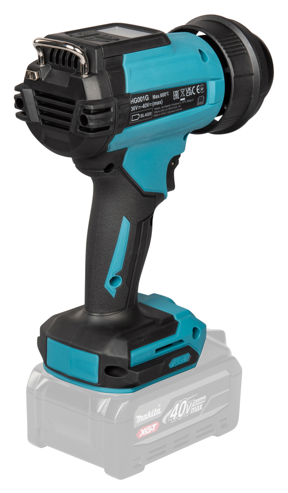 Aku kuumaõhupuhur XGT 40V, Reguleeritav temperatuur - 600C°, 120-200 l/min, MAKPACK, Ilma akude ja laadijata! – Makita