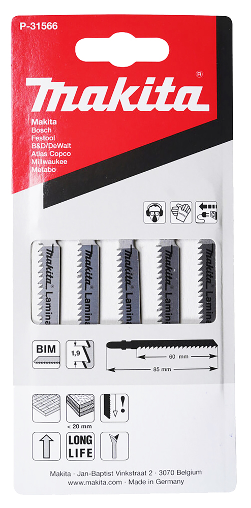Tikksaeterad 60mm BiM 5tk. laminaat <20mm, plp <20mm, long life – Makita