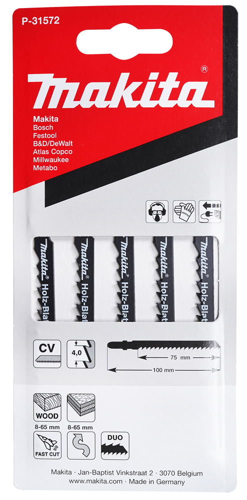 Tikksaeterad 75mm cv 5tk. puit 8-65mm, plp 8-65mm, kiire lõige, kujundlõige, duo – Makita