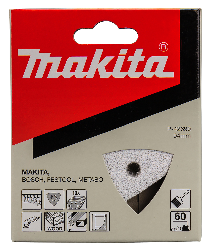 Kolmnurk lihvpaber K60 (10tk.) BO4565 takjaskinnitus – Makita