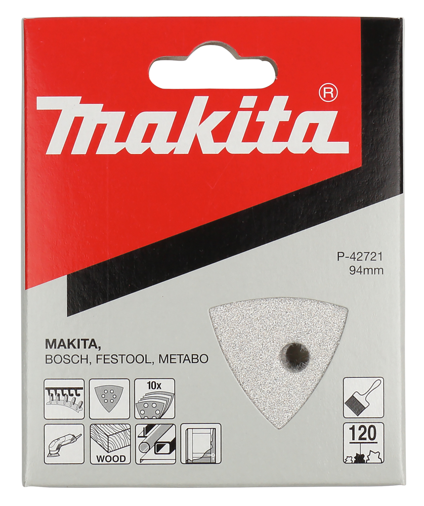 Kolmnurk lihvpaber K120 (10tk.) BO4565 takjaskinnitus – Makita