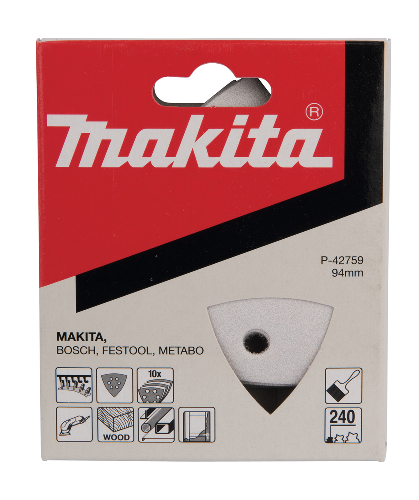 Kolmnurk lihvpaber K240 (10tk.) BO4565 takjaskinnitus – Makita