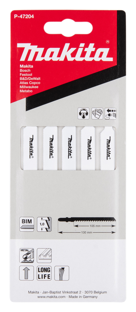 Tikksaeterad 25TPI" 130mm 5tk. BiM met., sandwich paneelid – Makita
