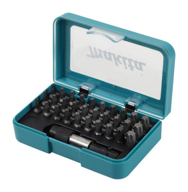 Otsakute kmpl. torx 30- osal.+ magn. hoidik (T7;T8;T9;T10;T15;T20;T25;T27;T30;T40) ei ole riputatavas pakendis – Makita