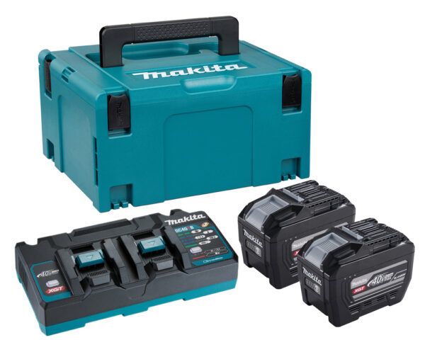 Akude ja laadija komplekt XGT (BL4080H x 2+ DC40RB + Makpac kast No.3) – Makita