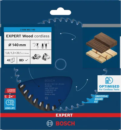 Saeketas puidule Expert for Wood 140x20x1.8/1.3x42T Bosch Professional – Bosch Professional