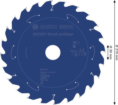 Saeketas puidule Expert for Wood 210x30x2/1.4x24T Bosch Professional – Bosch Professional