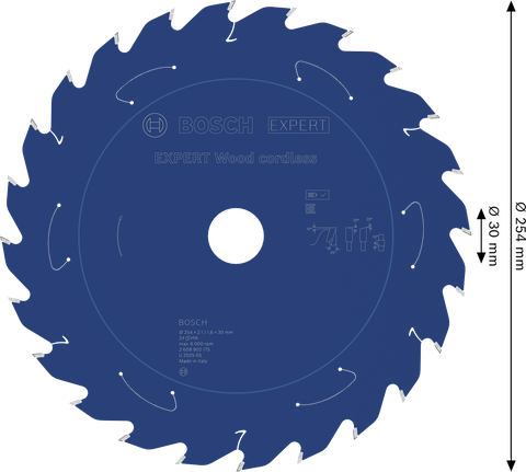 Saeketas puidule Expert for Wood 254x30x2.1/1.6x24T Bosch Professional – Bosch Professional