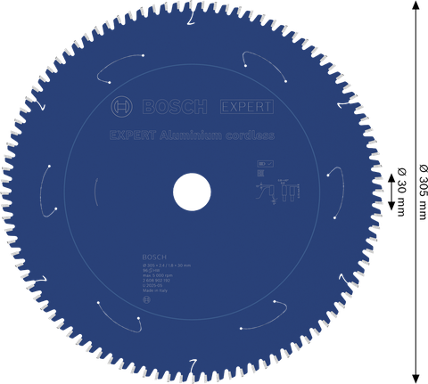 Saeketas alumiiniumile Expert for Aluminium 305x30x2.4/1.8x96T Bosch Professional – Bosch Professional