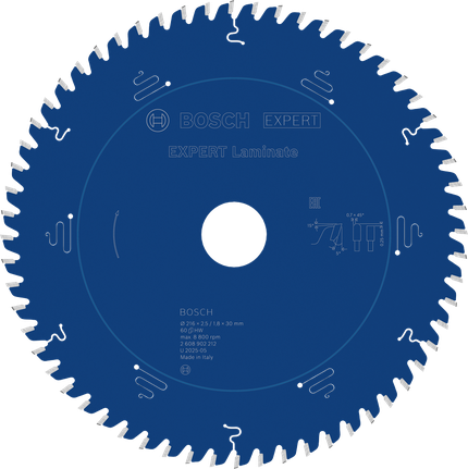 Ketassae ketas 216 x 30 x 2,5 mm, 60 Bosch Professional – Bosch Professional