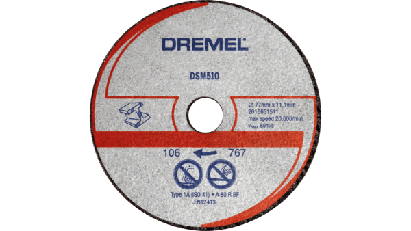 Lõikeketas metallile ja plastile Dremel DSM20 DSM510, 3 tk – Dremel