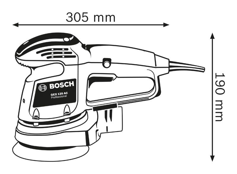 Ekstsentriklihvija Bosch Professional GEX 34-125 – Bosch Professional