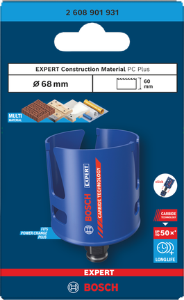 Bosch EXPERT Construction Material Power Change Plus augusaag, 68 x 60 mm – Bosch EXPERT