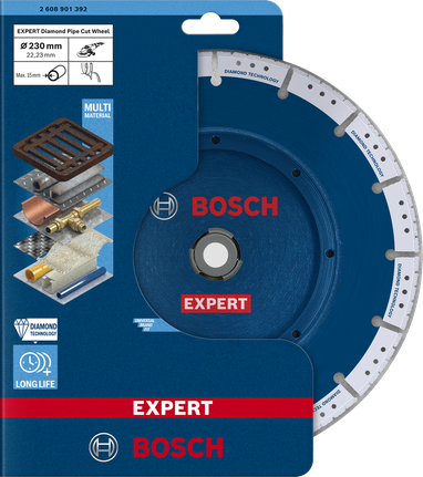 Bosch EXPERT Diamond Pipe Cut Wheel – Bosch EXPERT