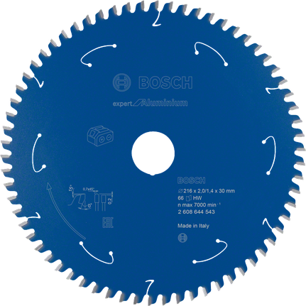 Ketassae ketas alumiiniumile akusaagidele Expert for Aluminium 216x2/1,4x30 T66 Bosch Professional – Bosch Professional