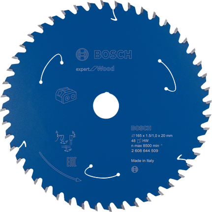 Ketassae ketas puidule akusaagidele Expert for Wood 165x1,5/1x20 T48 Bosch Professional – Bosch Professional