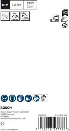 Bosch EXPERT Hardwood 2-side clean T308BFP tikksaeleht, 5 tk – Bosch EXPERT