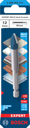 Bosch EXPERT HEX-9 Hard Ceramic puur, 12 x 90 mm – Bosch EXPERT