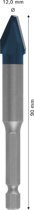 Bosch EXPERT HEX-9 Hard Ceramic puur, 12 x 90 mm – Bosch EXPERT