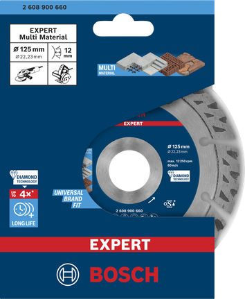 Bosch EXPERT Multi Material teemantlõikeketas, 125 x 22,23 x 2,2 x 12 mm – Bosch EXPERT