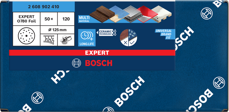 Bosch EXPERT O780 Foil lihvketas, 125 mm, G120 – Bosch EXPERT