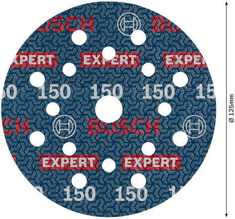 Bosch EXPERT O780 Foil lihvketas, 125 mm, G150 – Bosch EXPERT