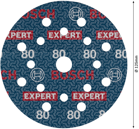 Bosch EXPERT O780 Foil lihvketas, 125 mm, G80 – Bosch EXPERT