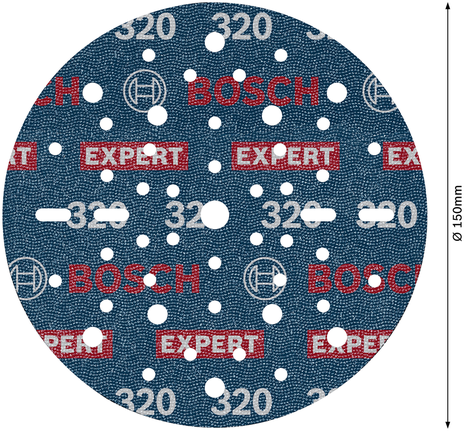 Bosch EXPERT O780 Foil lihvketas, 150 mm, G320 – Bosch EXPERT