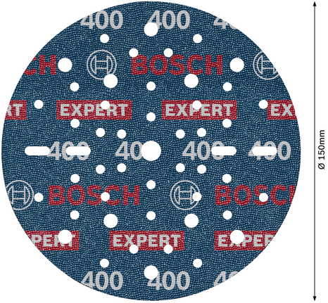 Bosch EXPERT O780 Foil lihvketas, 150 mm, G400 – Bosch EXPERT