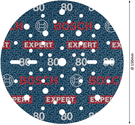 Bosch EXPERT O780 Foil lihvketas, 150 mm, G80 – Bosch EXPERT