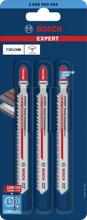 Bosch EXPERT Plastic Composites clean T301CHM tikksaeleht, 3 tk – Bosch EXPERT